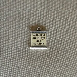 James Avery “All Things Are Possible” Scroll Charm